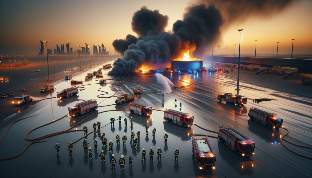 Drone Strike Triggers Blaze at Fuel Storage Facility in Kuwait Airport