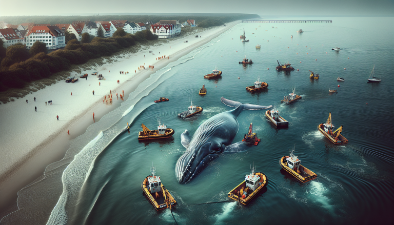 Humpback Whale ‘Timmy’ Struggles to Escape Shallow Baltic Waters in Germany