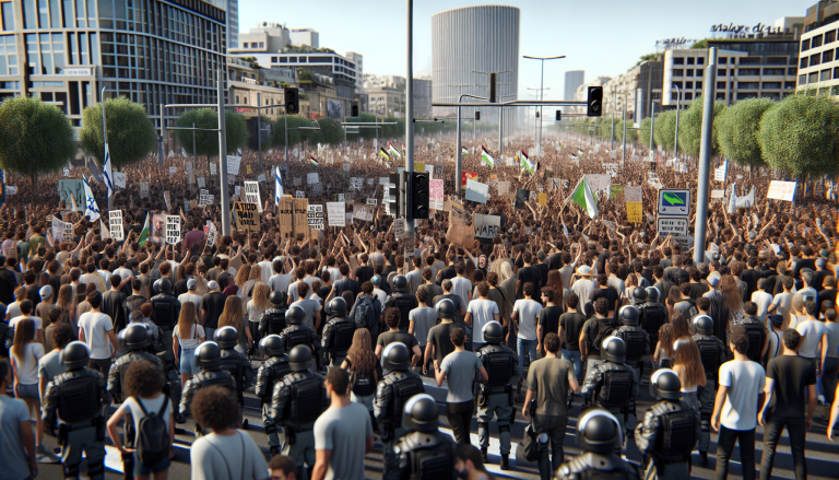 Hundreds Protest Iran War in Israel, Clashes Erupt with Police