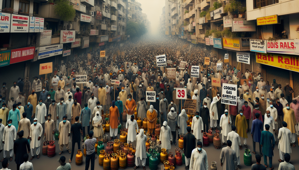 Indian Opposition Protests Cooking Gas Shortage Amid Iran Conflict