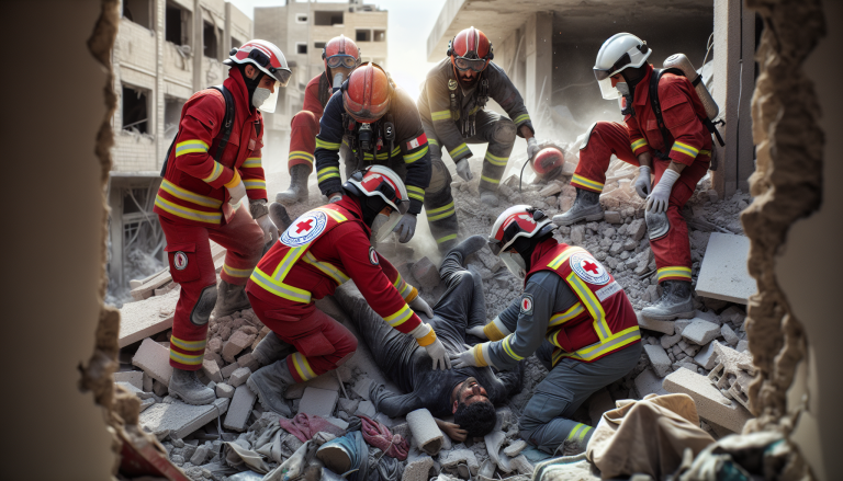 Iranian Rescuers Save Civilians Trapped After US-Israeli Strikes