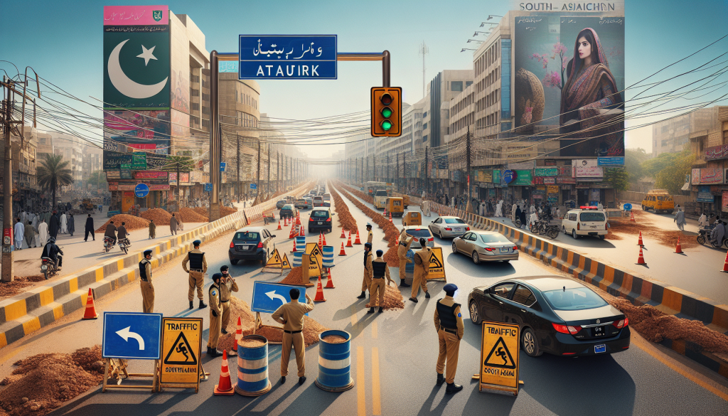 Major Traffic Diversions Implemented on Islamabad’s Ataturk Avenue Construction
