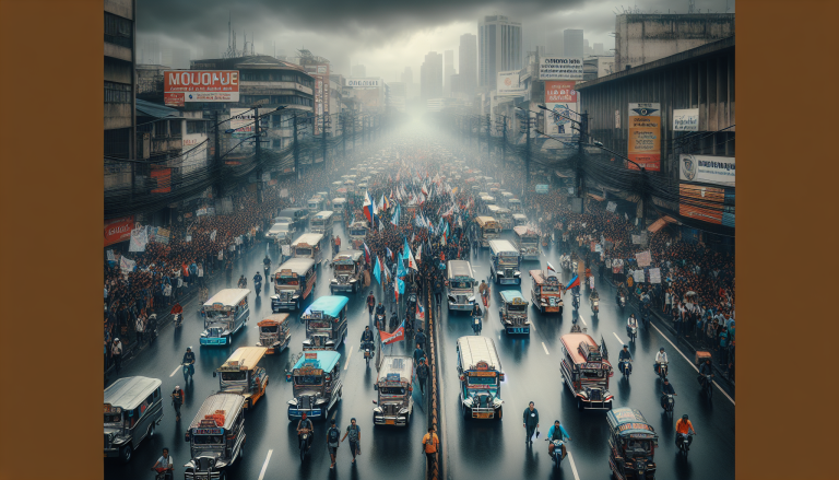 Transport Workers Protest in Manila Over Labor and Wage Issues