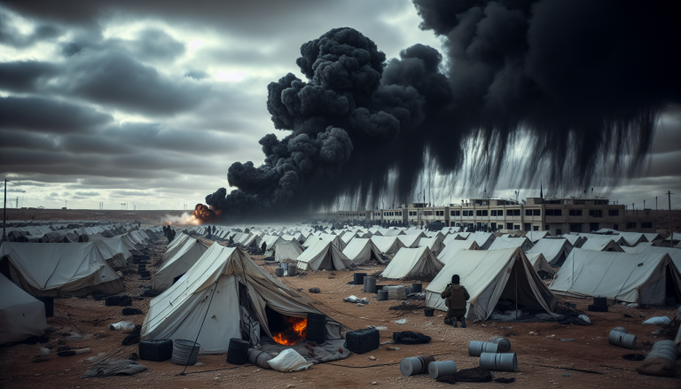 Video Captures Israeli Airstrike on Displacement Camp in Gaza