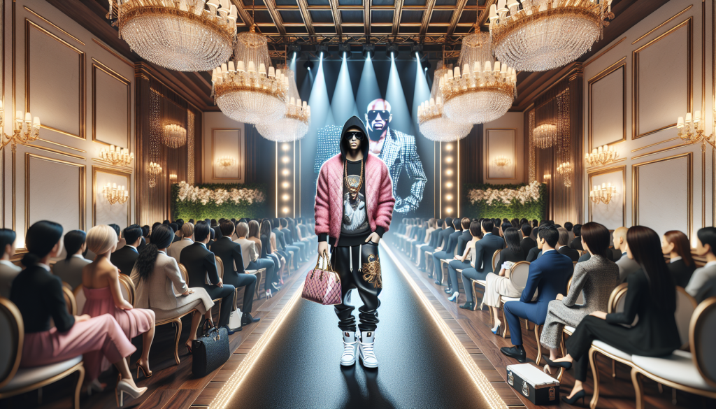 A$AP Rocky Honors Daughter with Pink Purse at Chanel Cruise Show