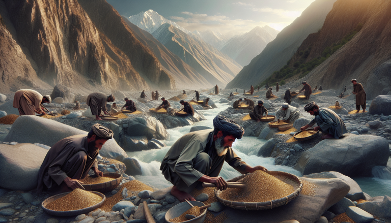 Afghan Villagers Resort to Gold-Panning Amid Economic Hardship