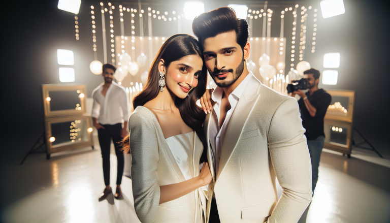 Aiman Khan and Muneeb Butt Dazzle in Coordinated White Outfits for Birthday Shoot