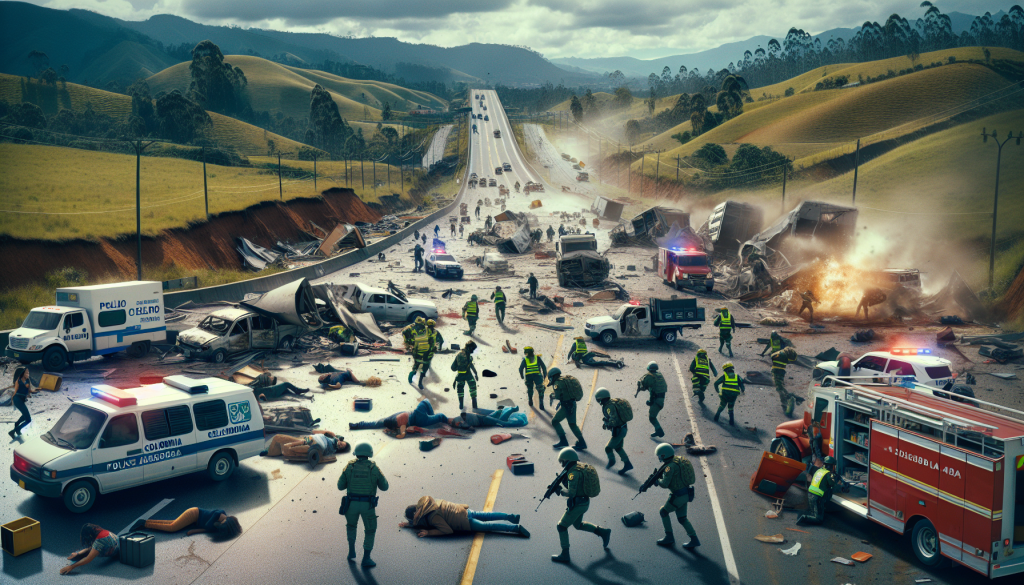 At Least 20 Dead in Colombia Highway Explosion Linked to Former FARC Fighter