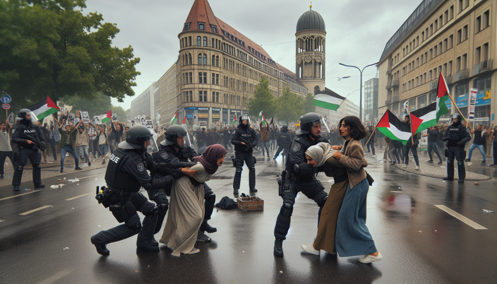 Berlin Police Detain Protesters During Pro-Palestine Rally