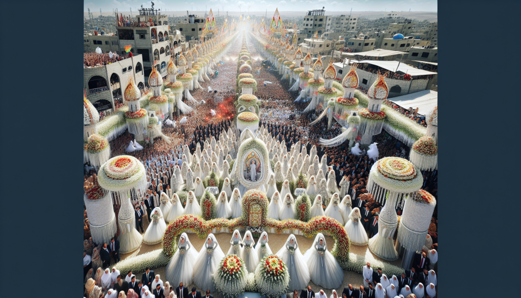 Charity Hosts Mass Wedding for 300 Couples in Central Gaza