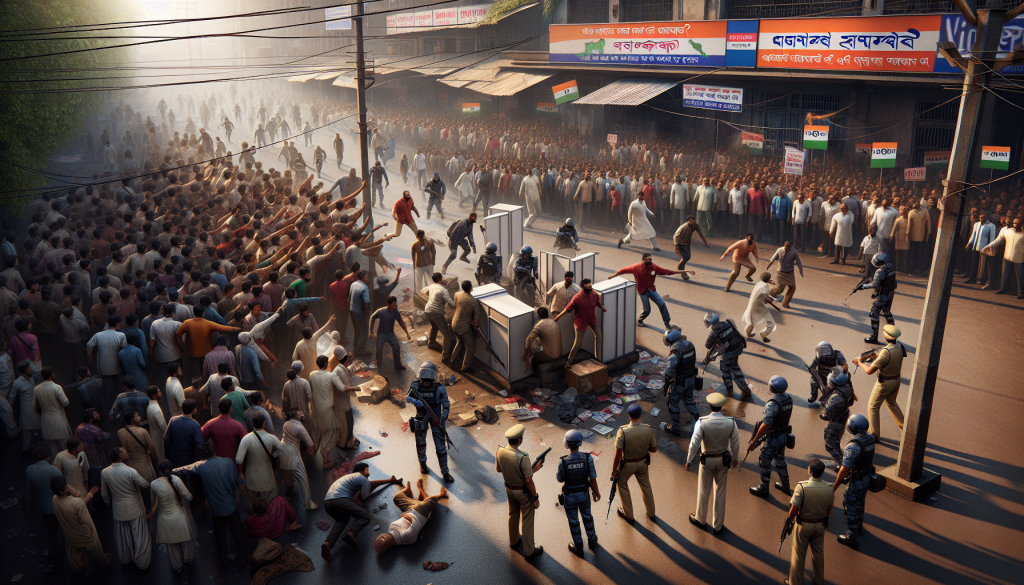 Clashes Erupt Between Rival Party Workers on West Bengal Election Day