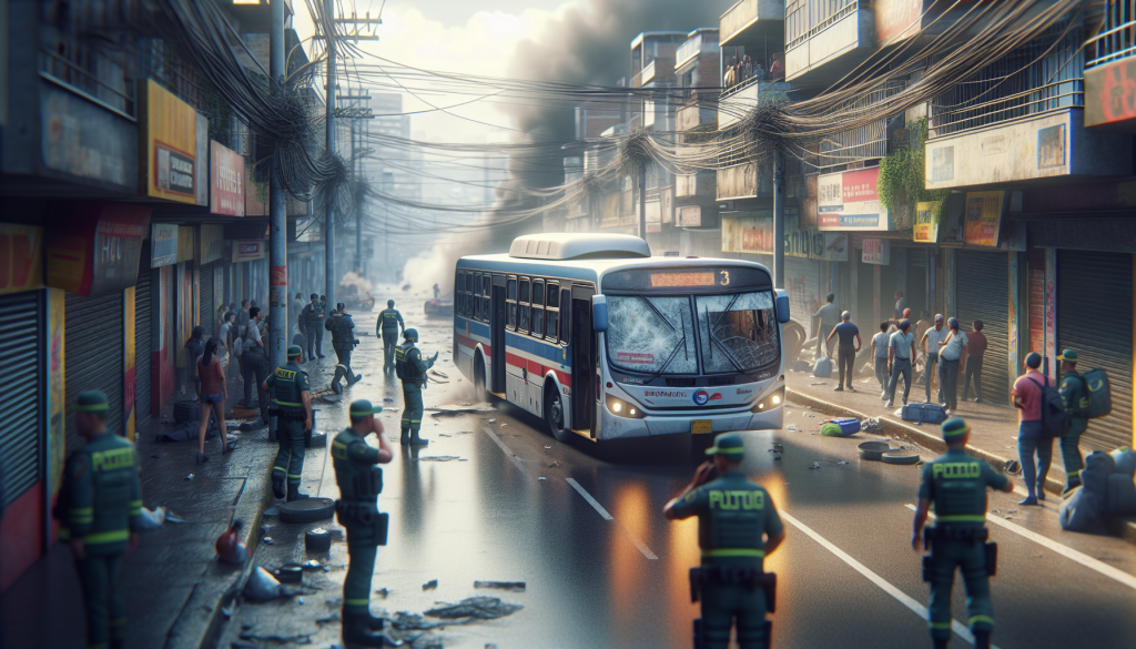 Dashcam Captures Deadly Bus Bombing Moment in Colombia