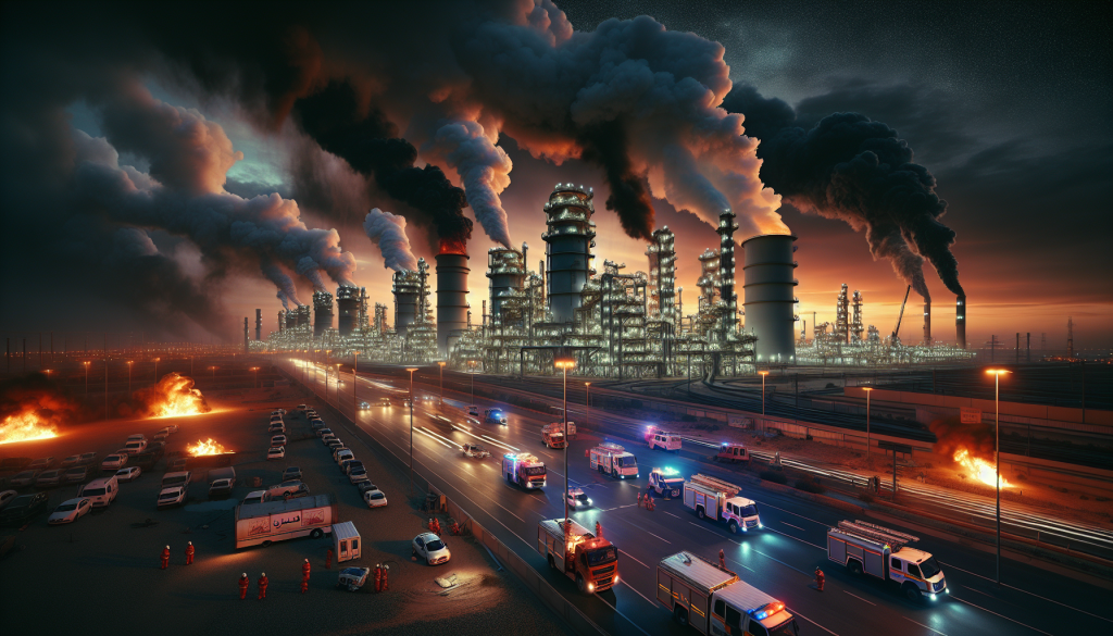 Drone Strike Sparks Massive Fire in Saudi Arabia’s Jubail Industrial City