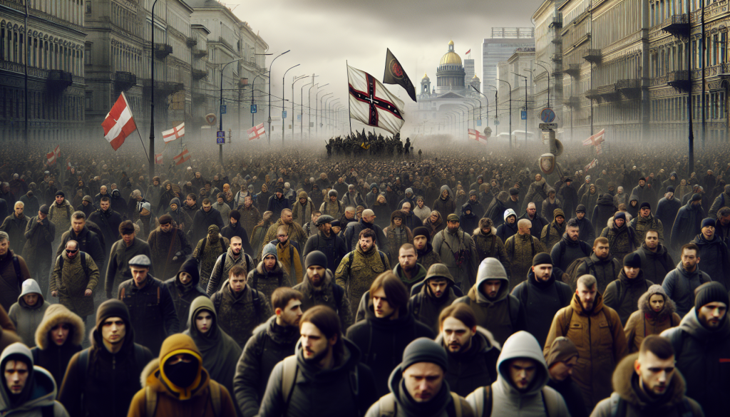 Far-Right Britain First March in Manchester Honors Saint George