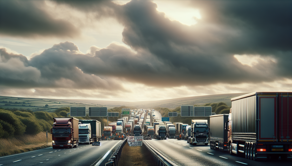 Fuel Price Protests Disrupt Ireland with Truck Convoys Blocking Roads