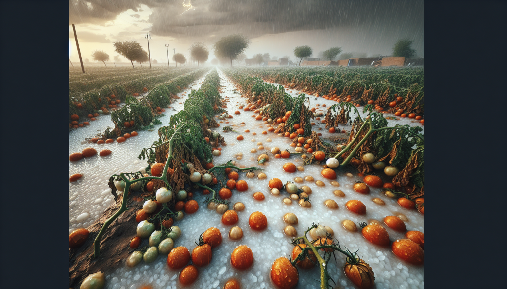Hailstorm and Rains Cause Over 40% Loss in Muzaffargarh Tomato Crop