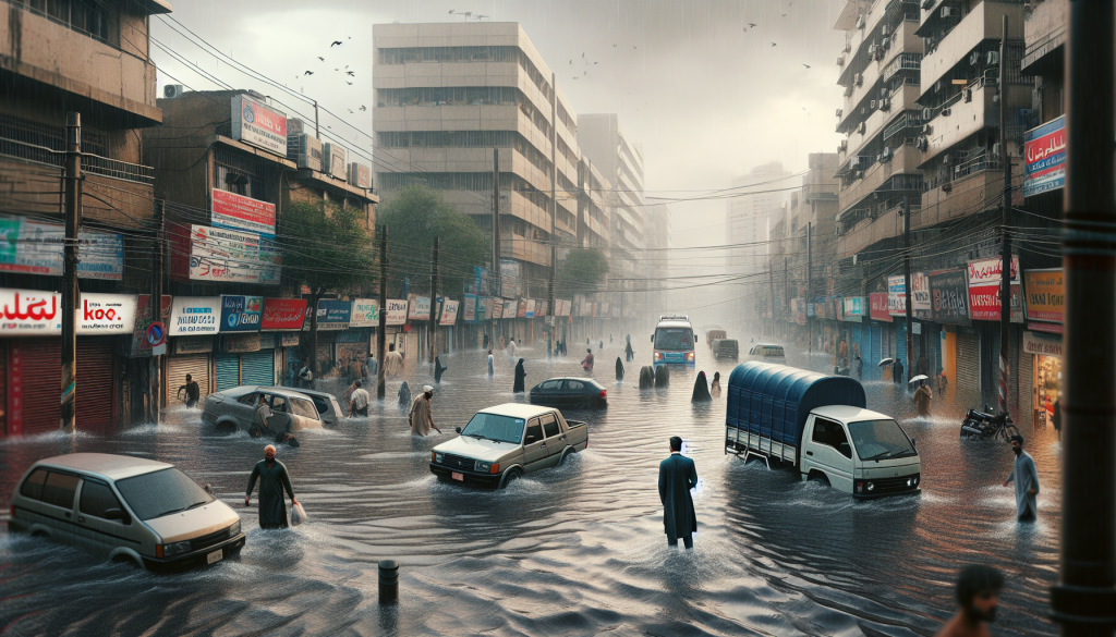 Heavy Rain Forces Early School Closures on Karachi’s Malir Cantt Road
