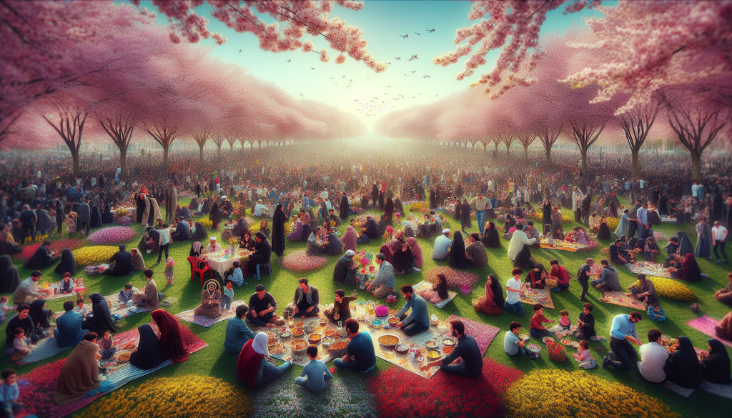 Iranians Celebrate Persian New Year in Tehran Parks Amid Conflict
