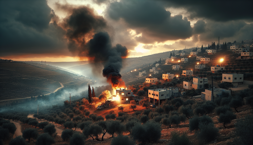 Israeli Settlers Torch Palestinian Home in West Bank Village Jalud