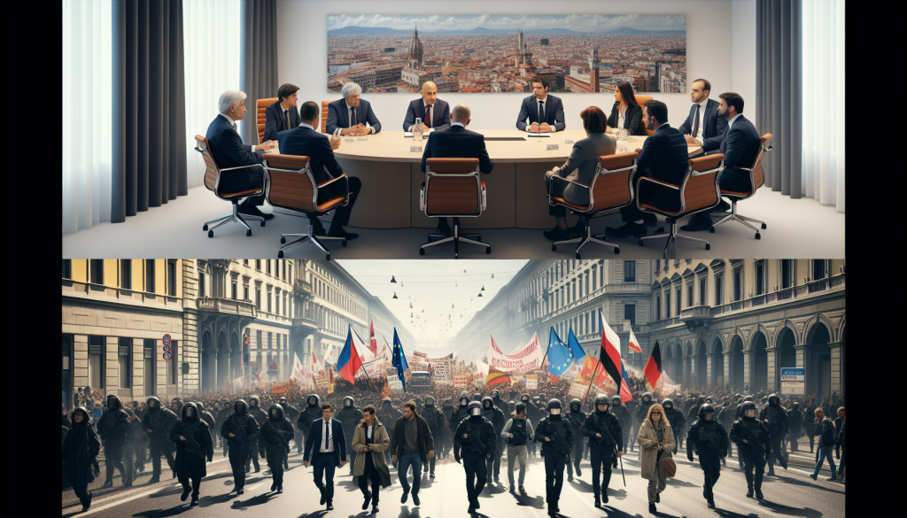 Left-Wing Leaders Convene in Barcelona as Far-Right Marches in Milan