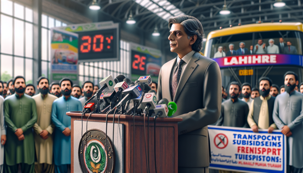 Maryam Nawaz Announces Subsidies and Free Public Transport Amid Fuel Crisis