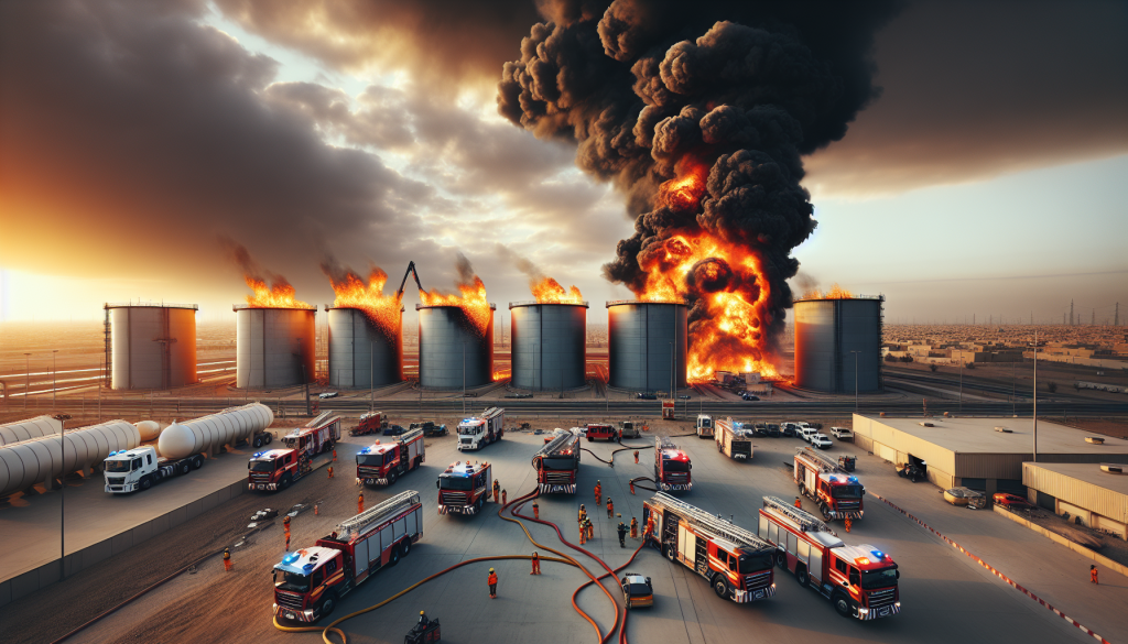 Massive Fire Breaks Out at Oil Storage Tanks Near Baghdad