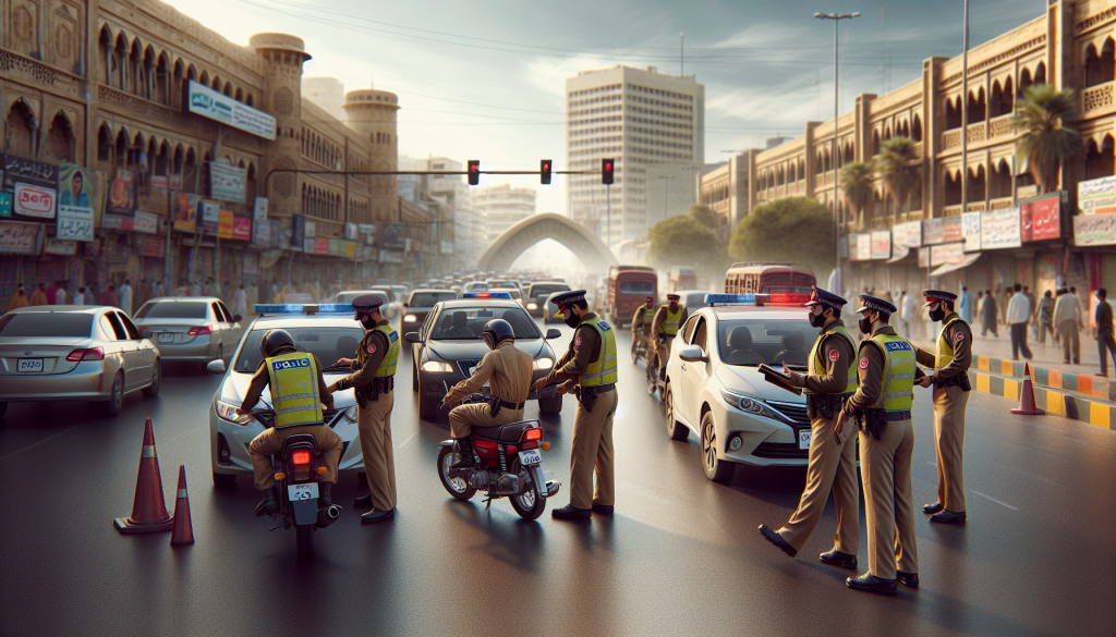 Minor Flees After Signal Violation During Karachi Traffic Crackdown
