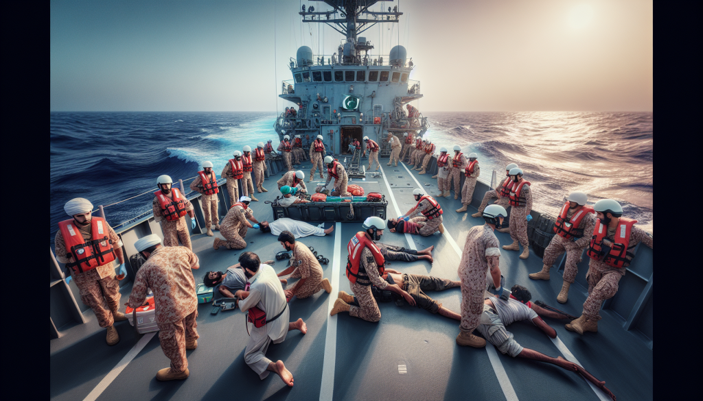 Pakistan Navy Rescues 18 Crew Members from Merchant Vessel in Arabian Sea