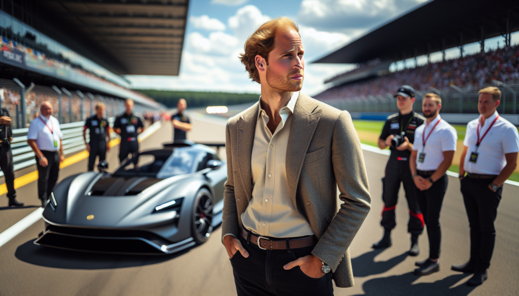 Prince William Lightens Mood with Height Joke at Jaguar Racing Event