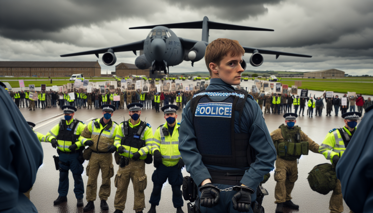 UK Police Detain Seven Protesters Near RAF Base Linked to US Flights