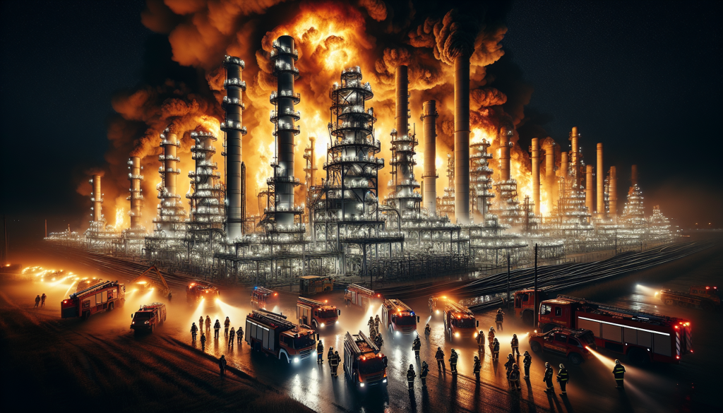 Ukrainian Drone Strikes Ignite Fires at Russia’s Tuapse Oil Refinery