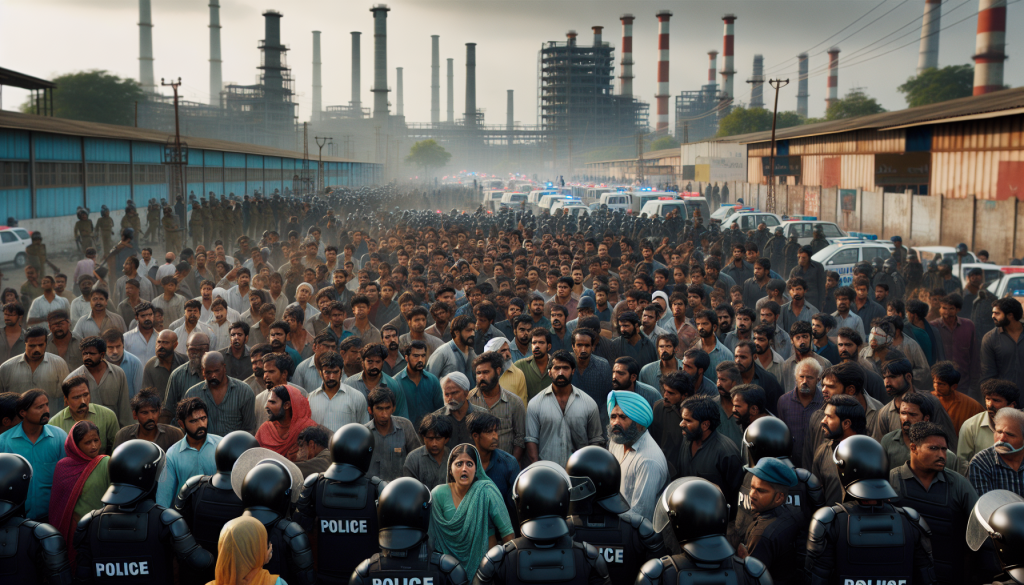 Violent Protests Erupt in Noida Over Rising Living Costs