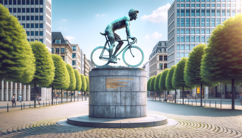 Brussels’ Merckx Monument Defaced in Recent Vandalism Incident