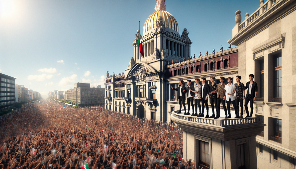 BTS Attracts 50,000 Fans at Mexico City’s National Palace Balcony Appearance