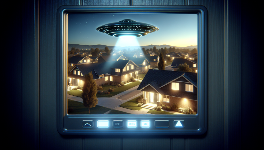 Doorbell Camera Records Mysterious Triangular UFO Hovering Nearby