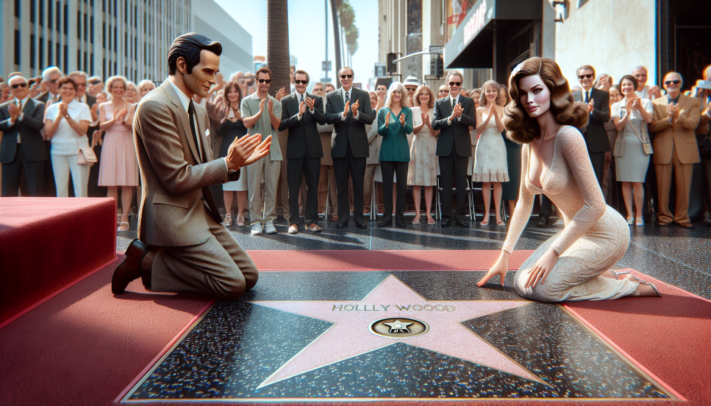 John Krasinski Honors Emily Blunt at Hollywood Walk of Fame Ceremony