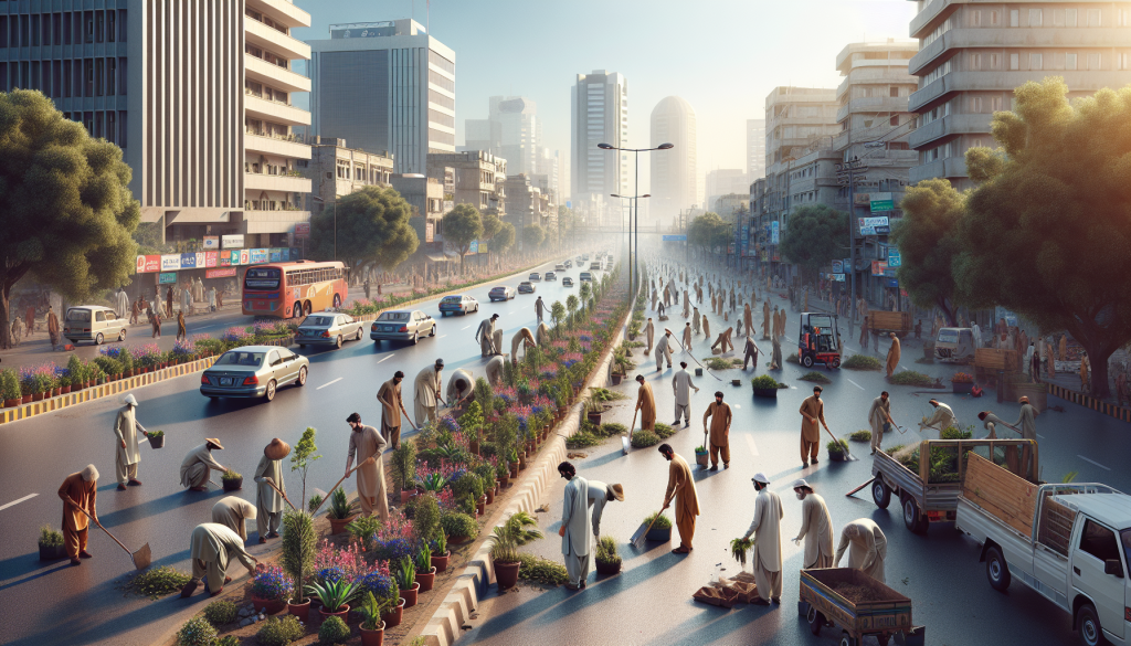 Karachi Mayor Initiates Beautification Zones on Major City Roads