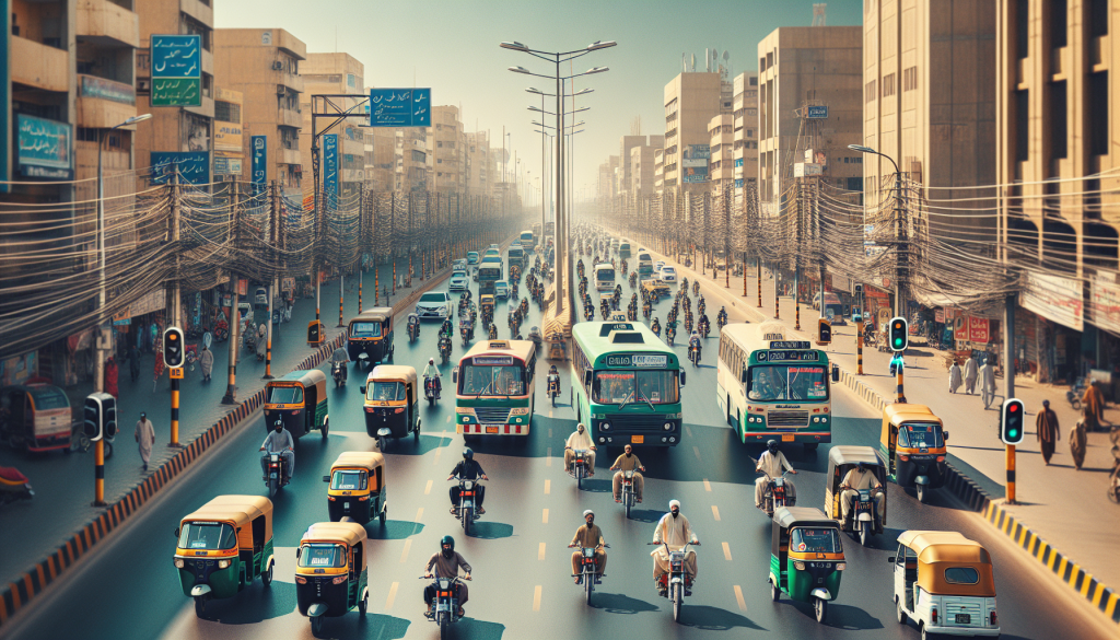 Karachi to Enforce Designated Lanes for Motorbikes, Buses, Rickshaws on Sharea Faisal