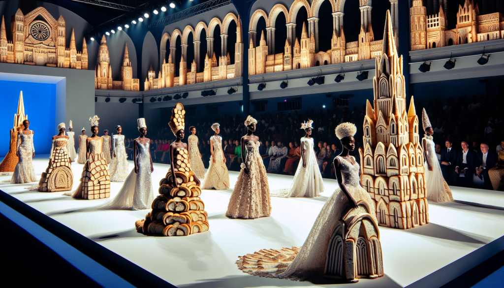 Nigeria’s Fashion Night Showcases Cathedral-Inspired Bread Dresses and Gowns