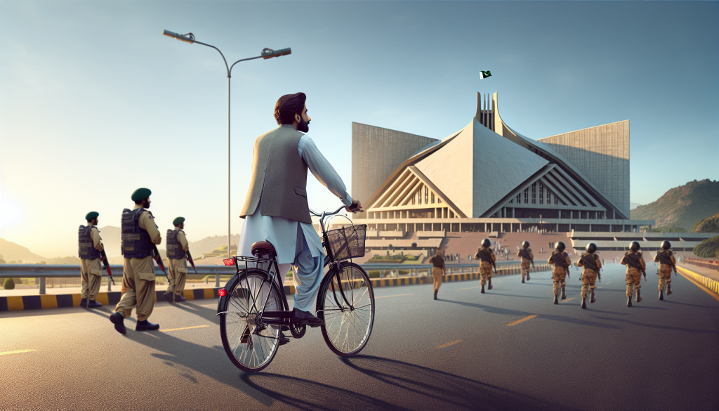PTI Lawmaker Cycles to Parliament in Protest Against Petrol Price Hike