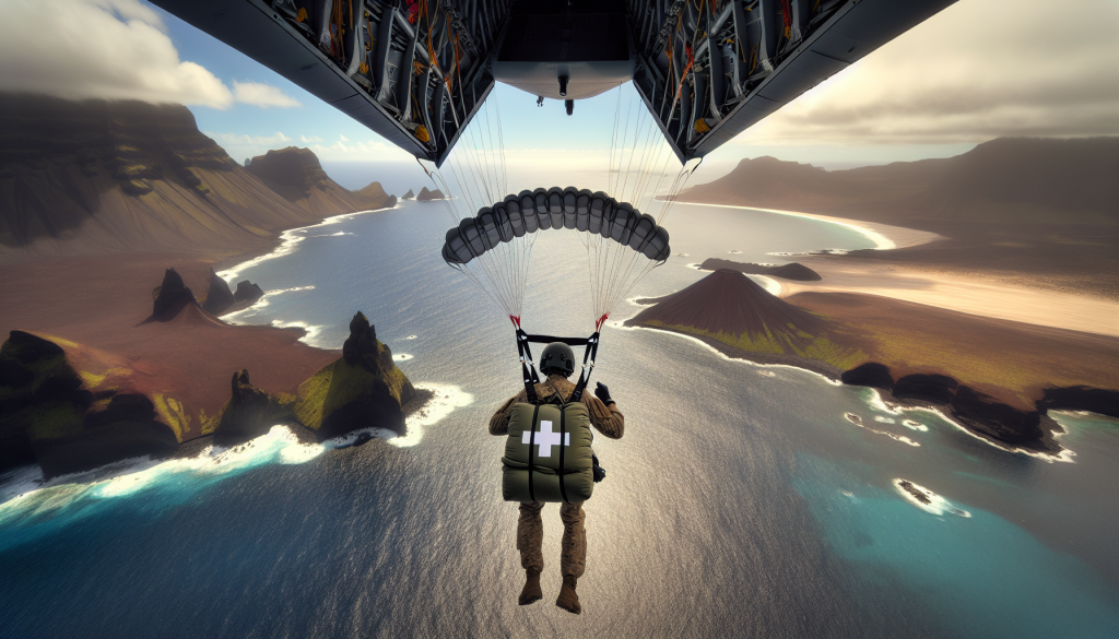 Specialist Team Parachutes Medical Aid to Remote Tristan da Cunha Island