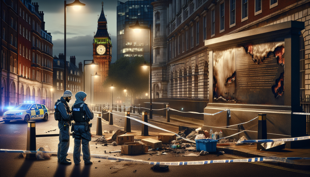 Two Arrested in London Over Arson Attack on Memorial Wall