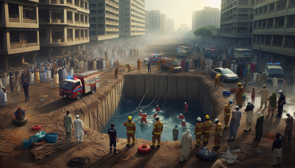 Two Children Drown in Water-Filled Pit on Vacant Karachi Plot