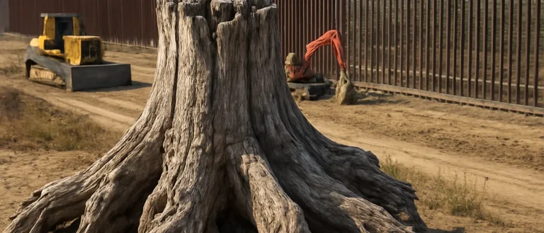 200-Year-Old Cottonwood Tree Removed for US-Mexico Border Wall Expansion