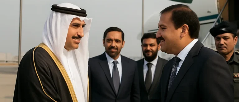 Bahrain's Foreign Minister Al Zayani Arrives in Pakistan to Enhance Security and Trade Ties