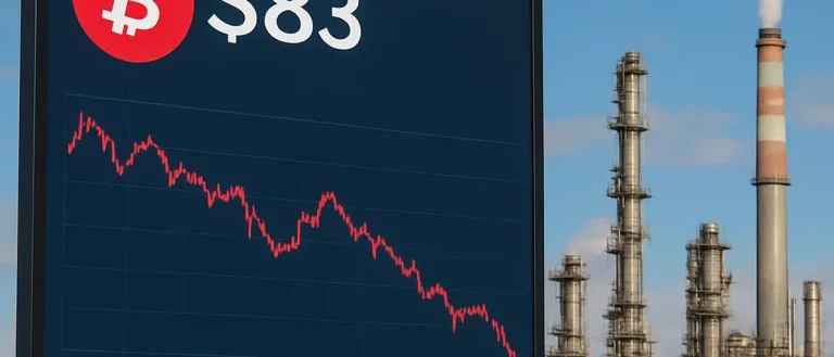 Bitcoin Drops Below $84,000 Amid Rising Oil Prices