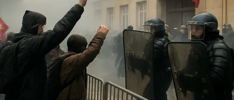 Clashes Erupt Between Demonstrators and Riot Police Amid Rising Education Protests in France