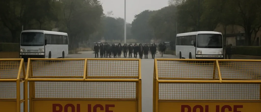 Delhi police detain over 1,000 ahead of election chief protest