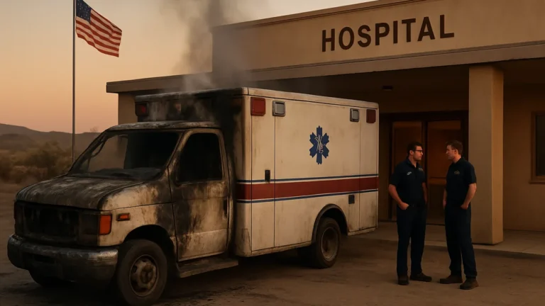 Eight killed as ambulance catches fire in Tharparkar hospital