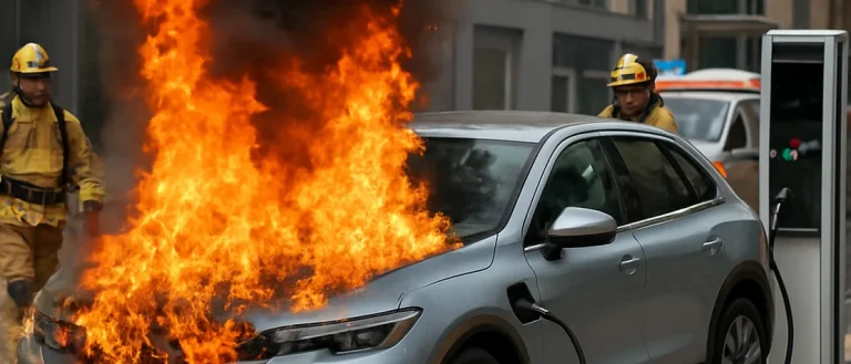 Electric SUV Catches Fire at Charging Station in Turkiye